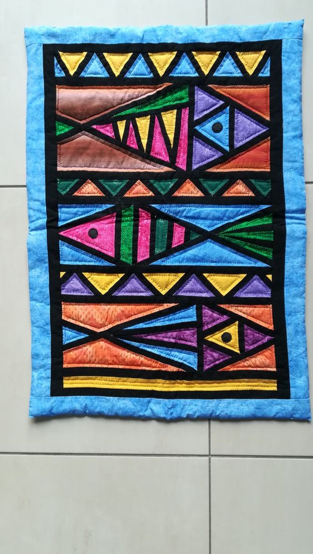 Patchwork fait main neuf Décoration