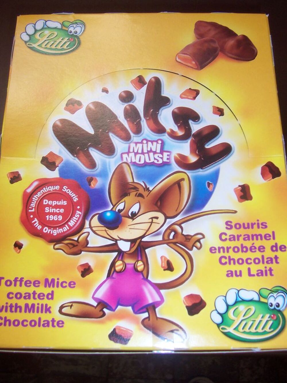 2 boites de souris carmel enrob&eacute;e de chocolat au lait Cuisine