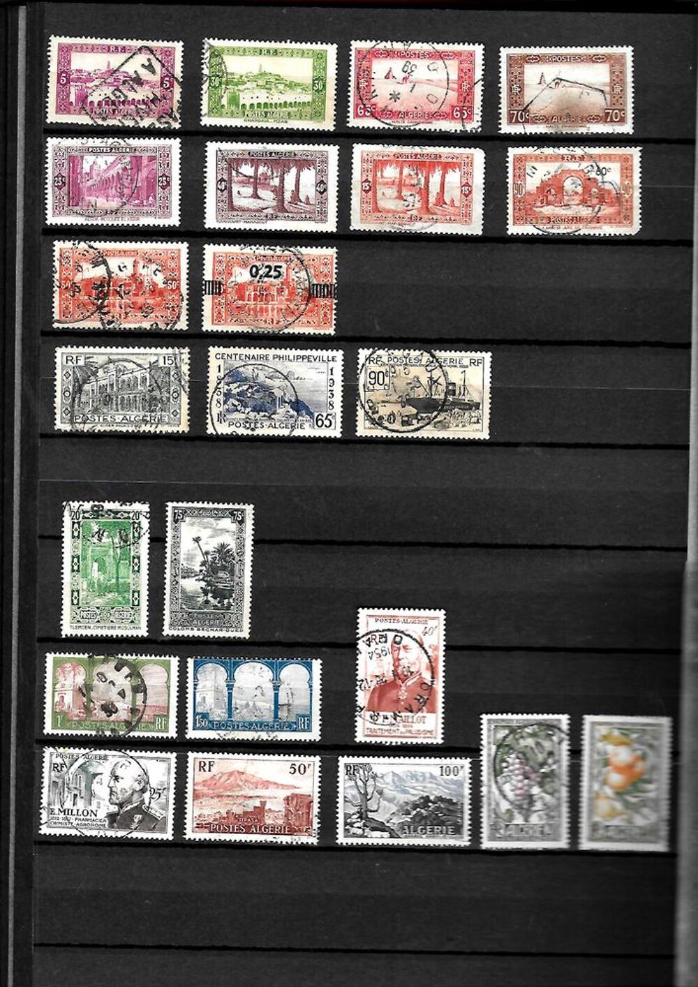 Timbres d'ALGERIE avant 1962 