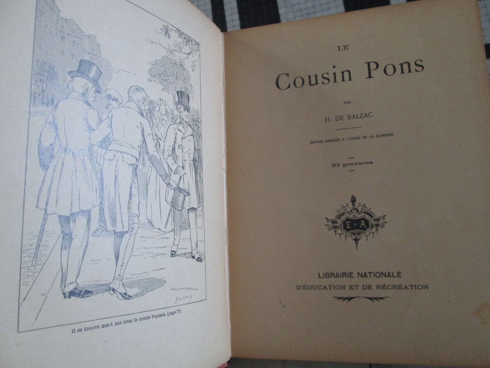 Le cousin Pons (Balzac) livre ancien Livres et BD