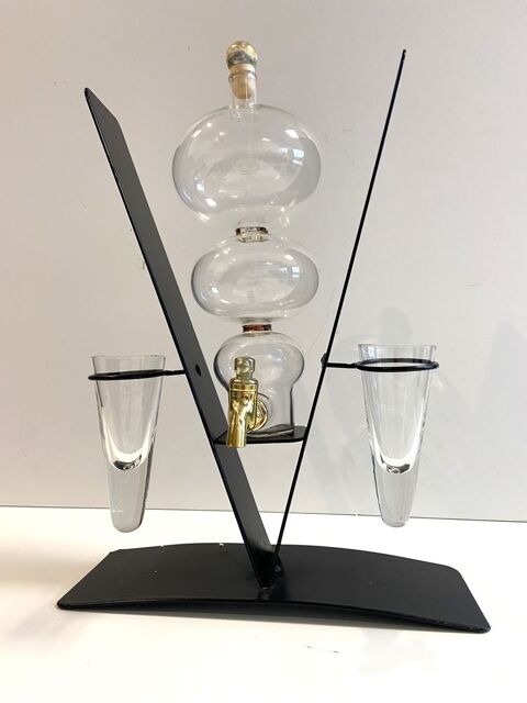 Atypique Fontaine à Liqueur Verre Soufflé Eau de Vie Mirabel 35 Marseille 11 (13)
