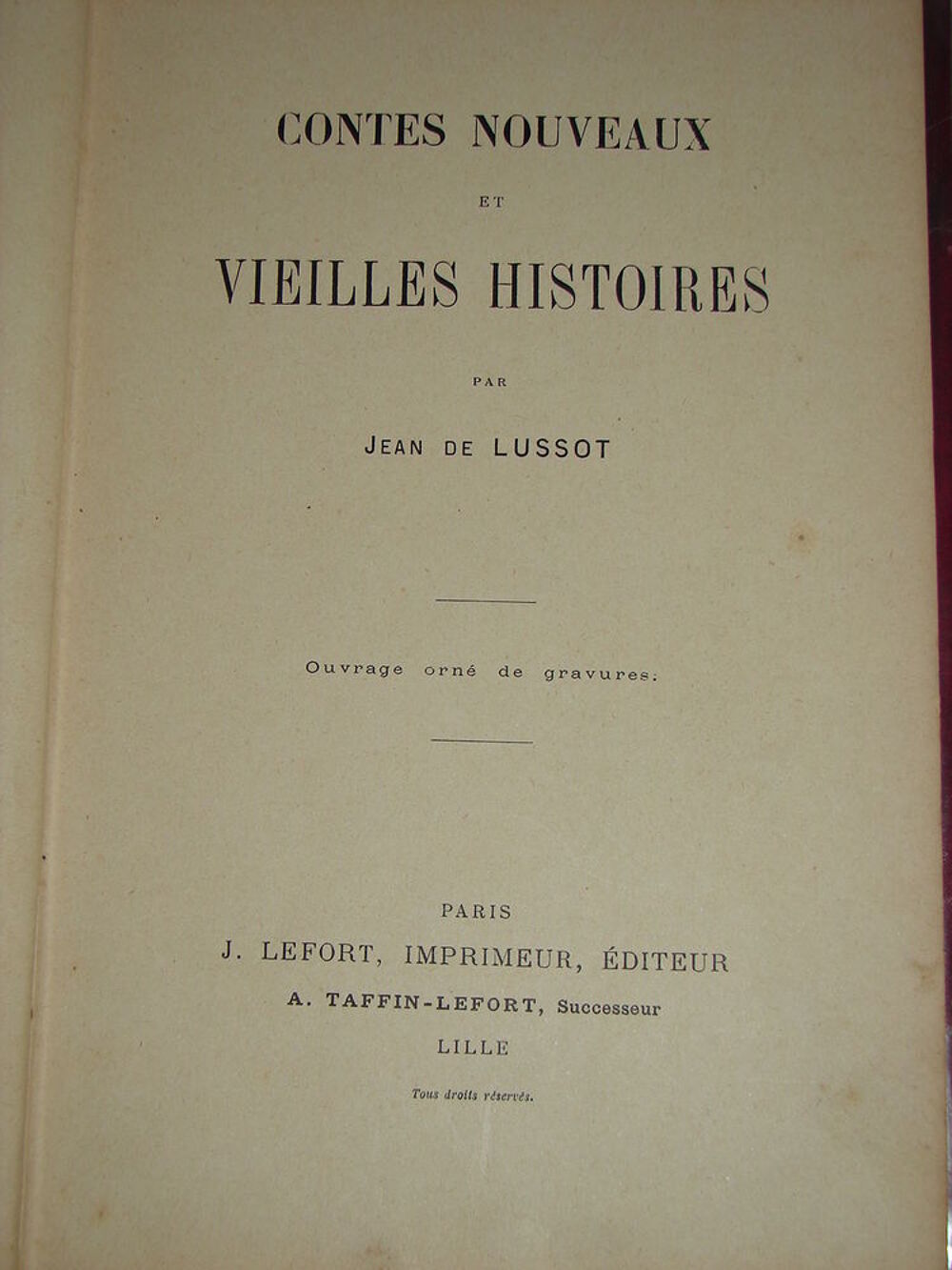 CONTES NOUVEAUX ET VIEILLES HISTOIRES 