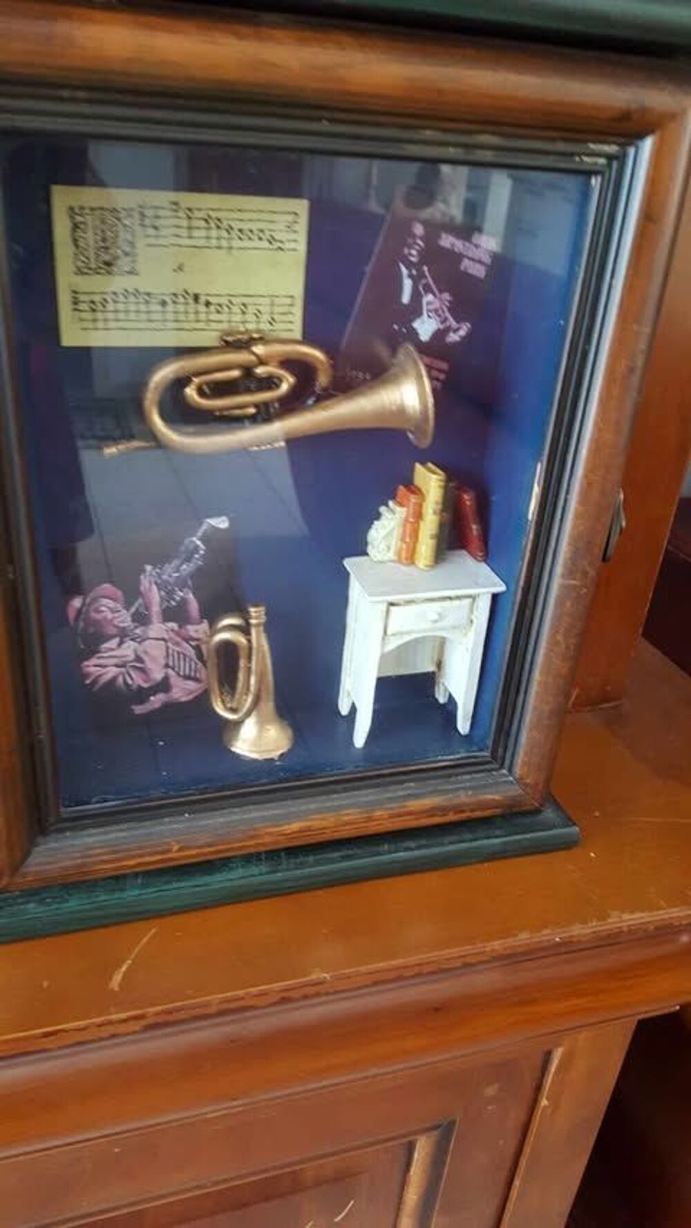  Bo&icirc;te &agrave; cl&eacute;s vitrine ferm&eacute;e Louis Armstrong N&deg;1362 Décoration