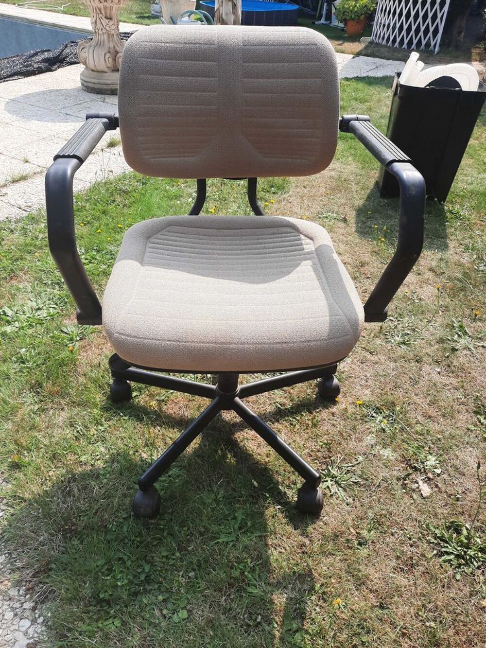 fauteuil beige bureau reglable Meubles