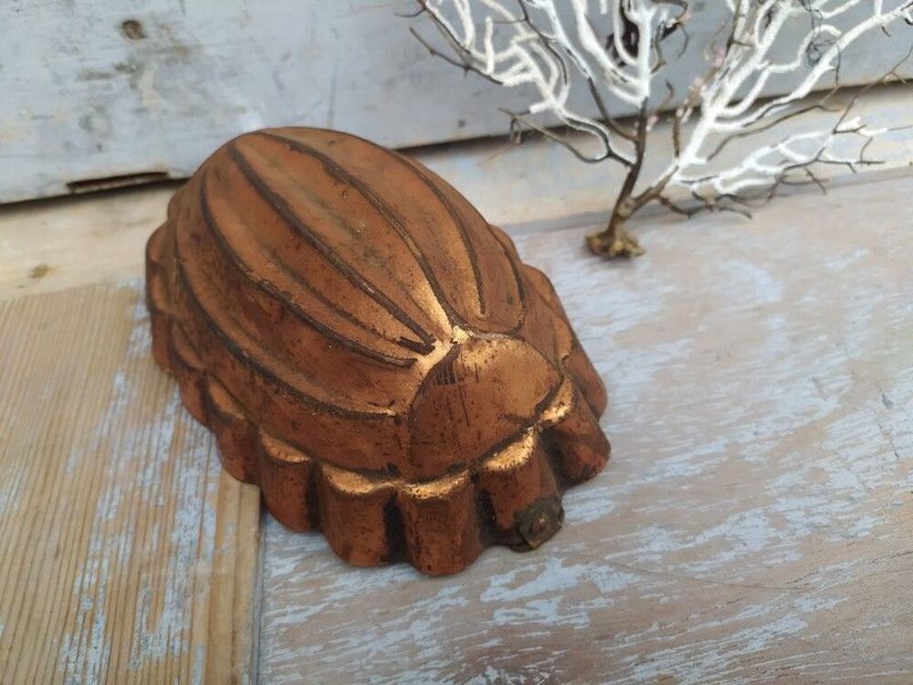 Ancien Moule &agrave; G&acirc;teau en Cuivre P&acirc;tisserie French Copper 
