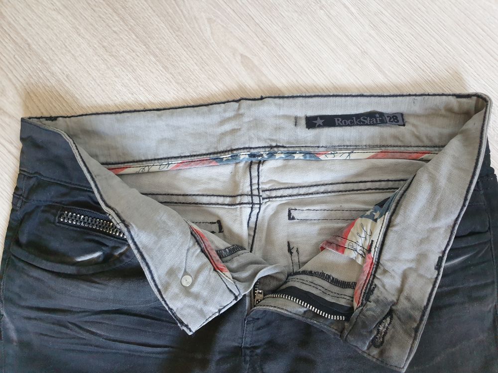 Jean RockStar taille 38 noir Vêtements