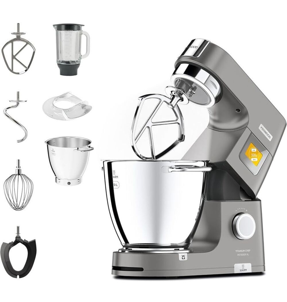 Robot Kenwood Titanium Chef p&acirc;tissier XL KWL90.034SI Neuf Electroménager