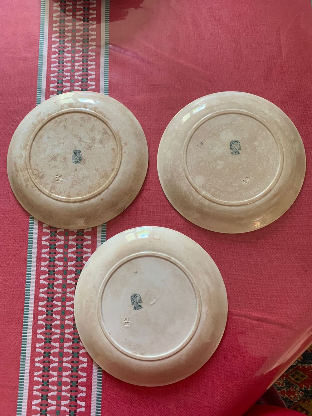 Assiettes Digoin &sect; Sarreguemines Décoration