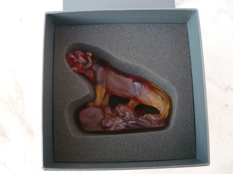 Daum : Tigre chinois - Ambre - Excellent �tat Sceaux (92)