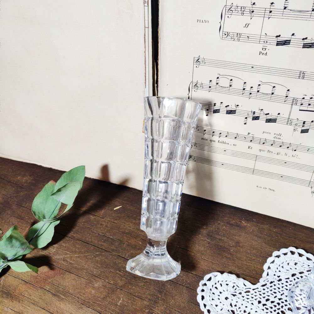 Paire de vase en cristal vintage Dcoration