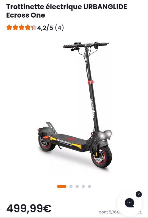 Trottinette �lectrique UrbanGlide E-Cross One 400 Le Mans (72)