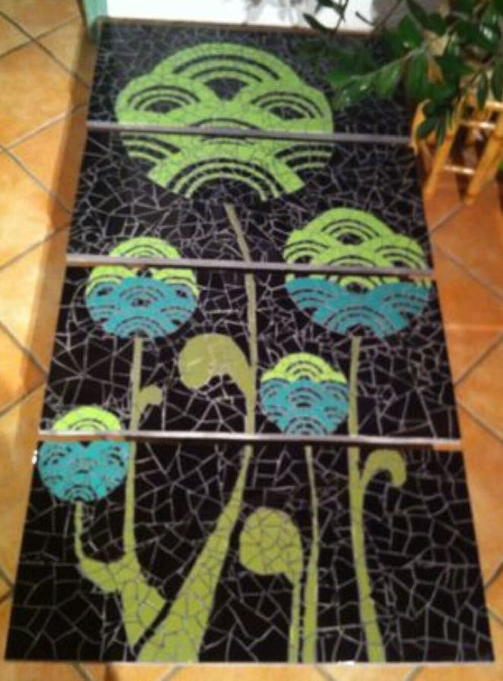 Tableaux contemporains AU CHOIX et grande mosa&iuml;que Décoration