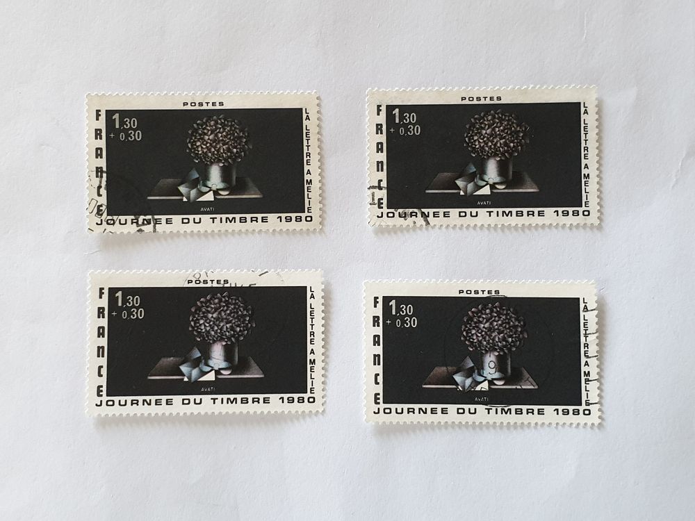 timbre france 1980 Journ&eacute;e du timbre lot 0.72 euro 