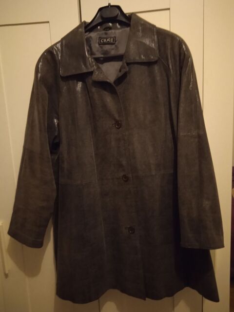 Veste cuir v�ritable femme noir/gris 25 Mantes-la-Jolie (78)