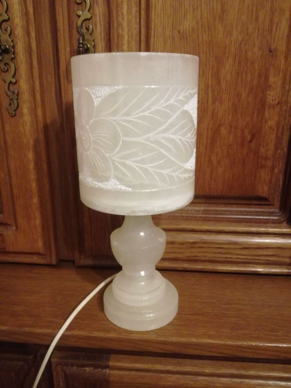 Lampe Ancienne en Albatre Dcoration