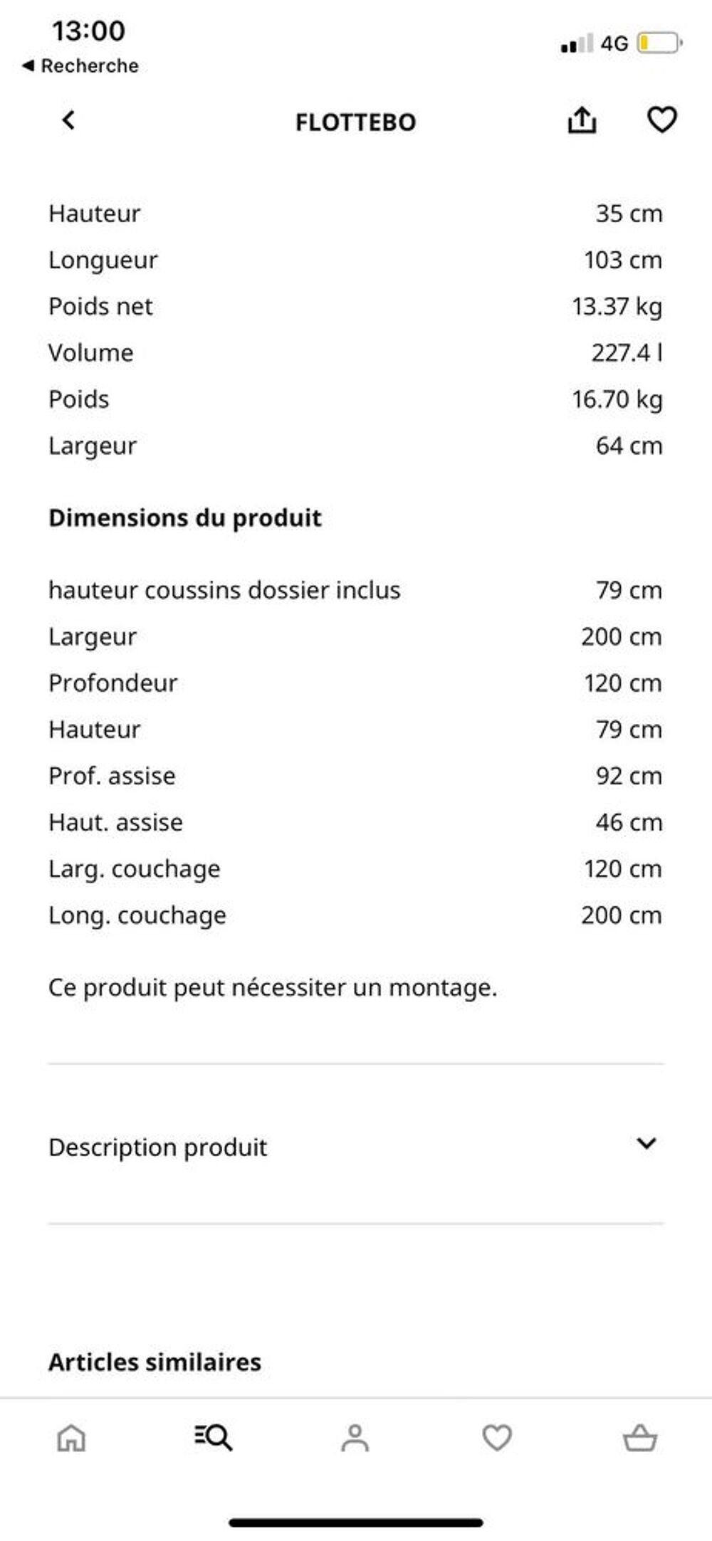 Canap&eacute;-lit Flottebo Meubles