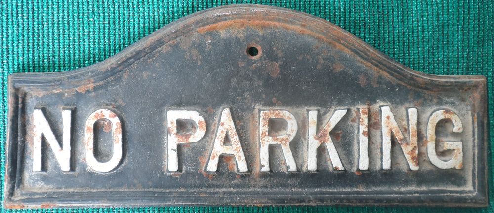 Panneau en fonte no parking, authentique panneau de Londres Dcoration