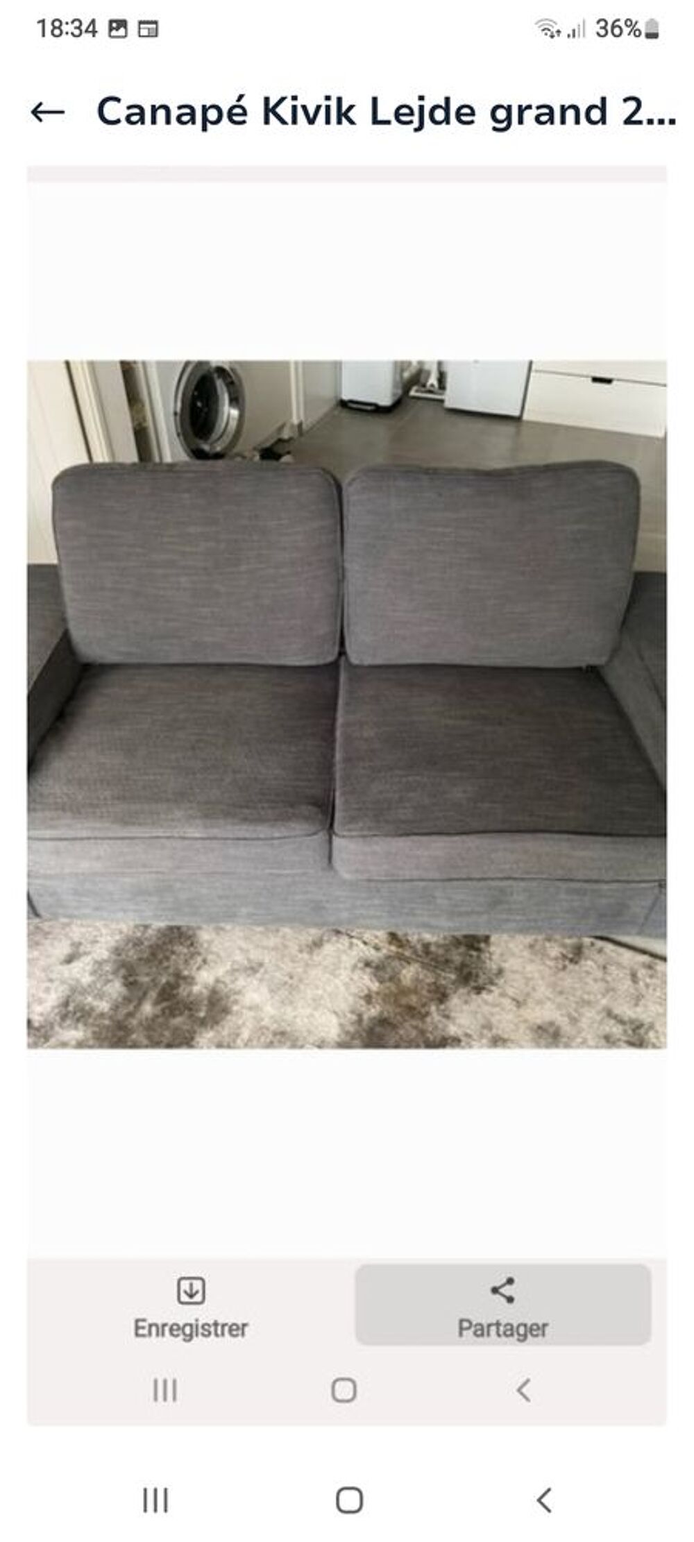 CANAPE KIVIK LEJDE 2/3 places hyper confort 190 cm
Meubles