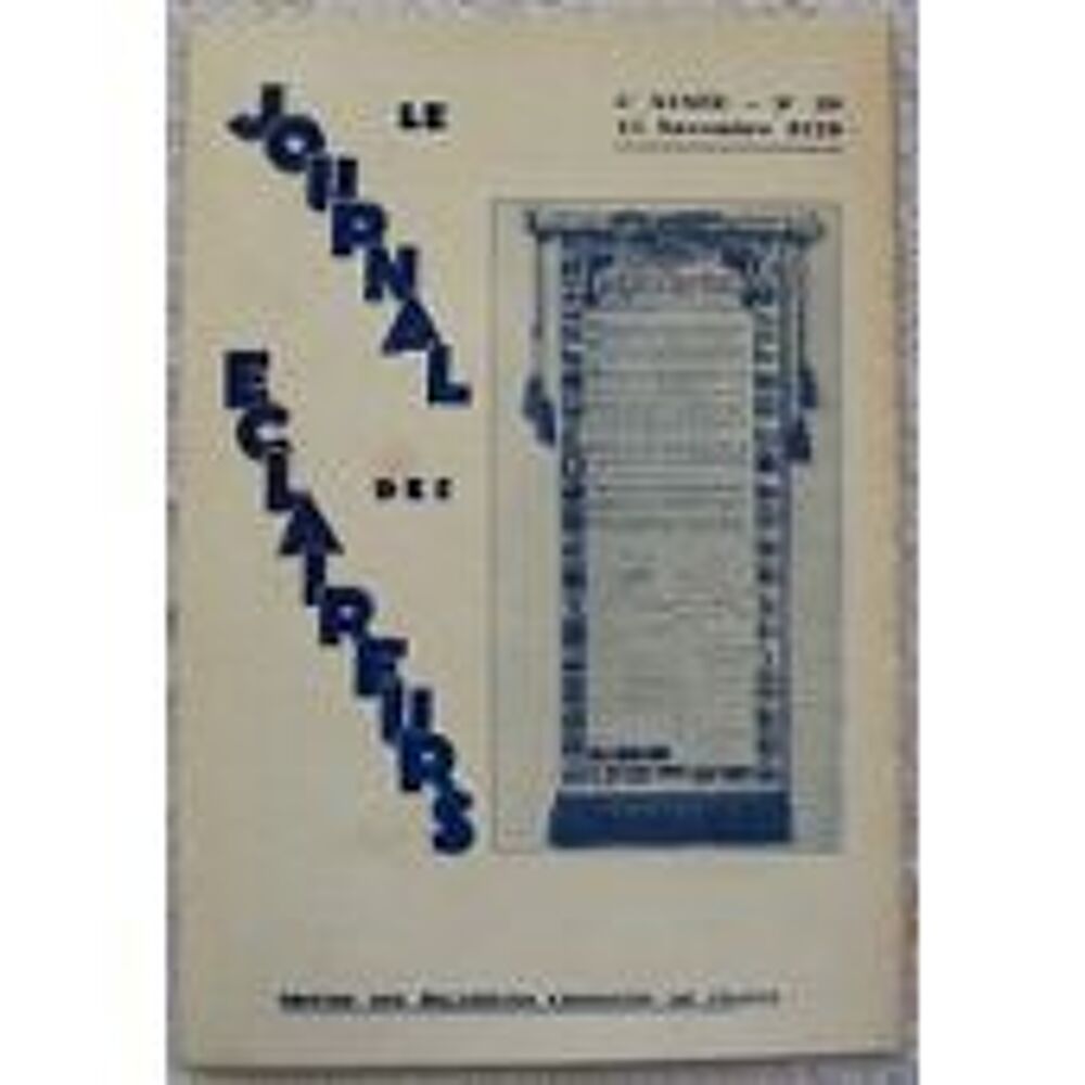 Revue Le journal des &eacute;claireurs 1929 - 1930 Livres et BD