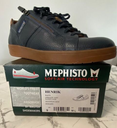 Baskets homme MEPHISTO bleu marine, modèle HENRIK, taille 43 90 Le Perreux-sur-Marne (94)