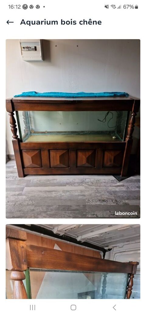 Aquarium bois et verre 650 Château-la-Vallière (37)