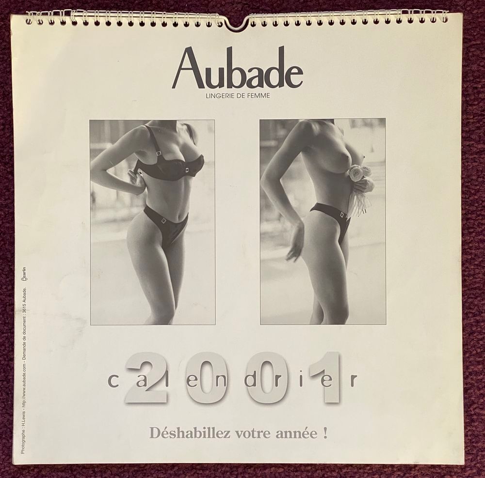 Aubade Lingerie Calendrier 2001 