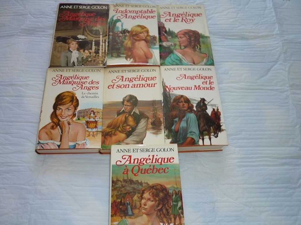 7 ROMANS SERIE "ANGELIQUE MARQUISE DES ANGES" Livres et BD