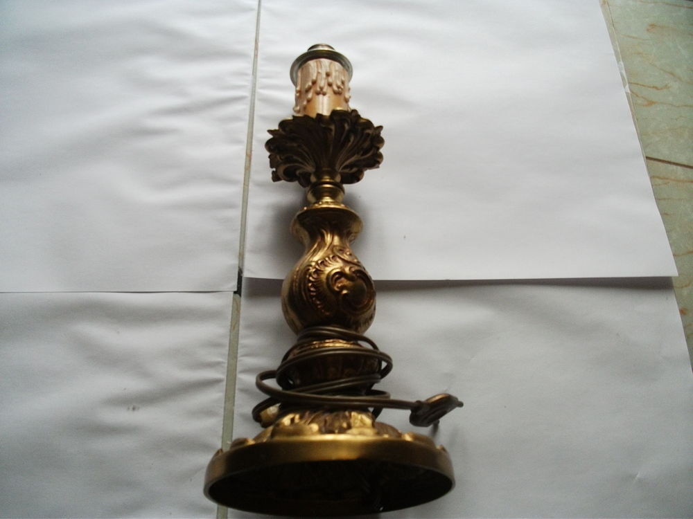 pied de lampe laiton Décoration