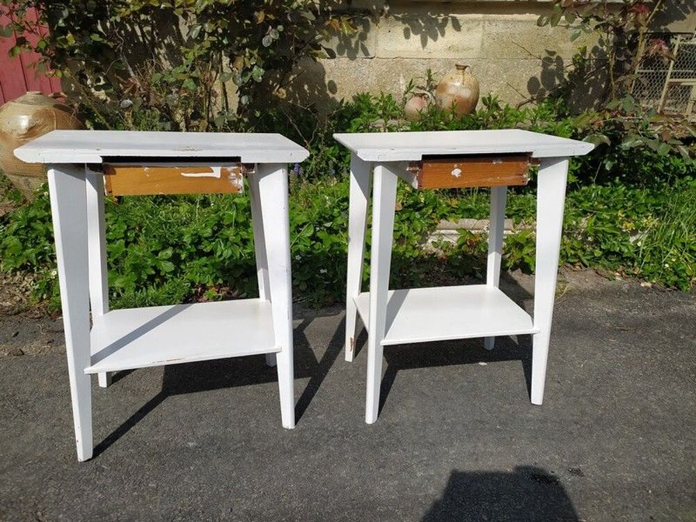 Paire de Tables de Chevet Bois Vintage 
Meubles