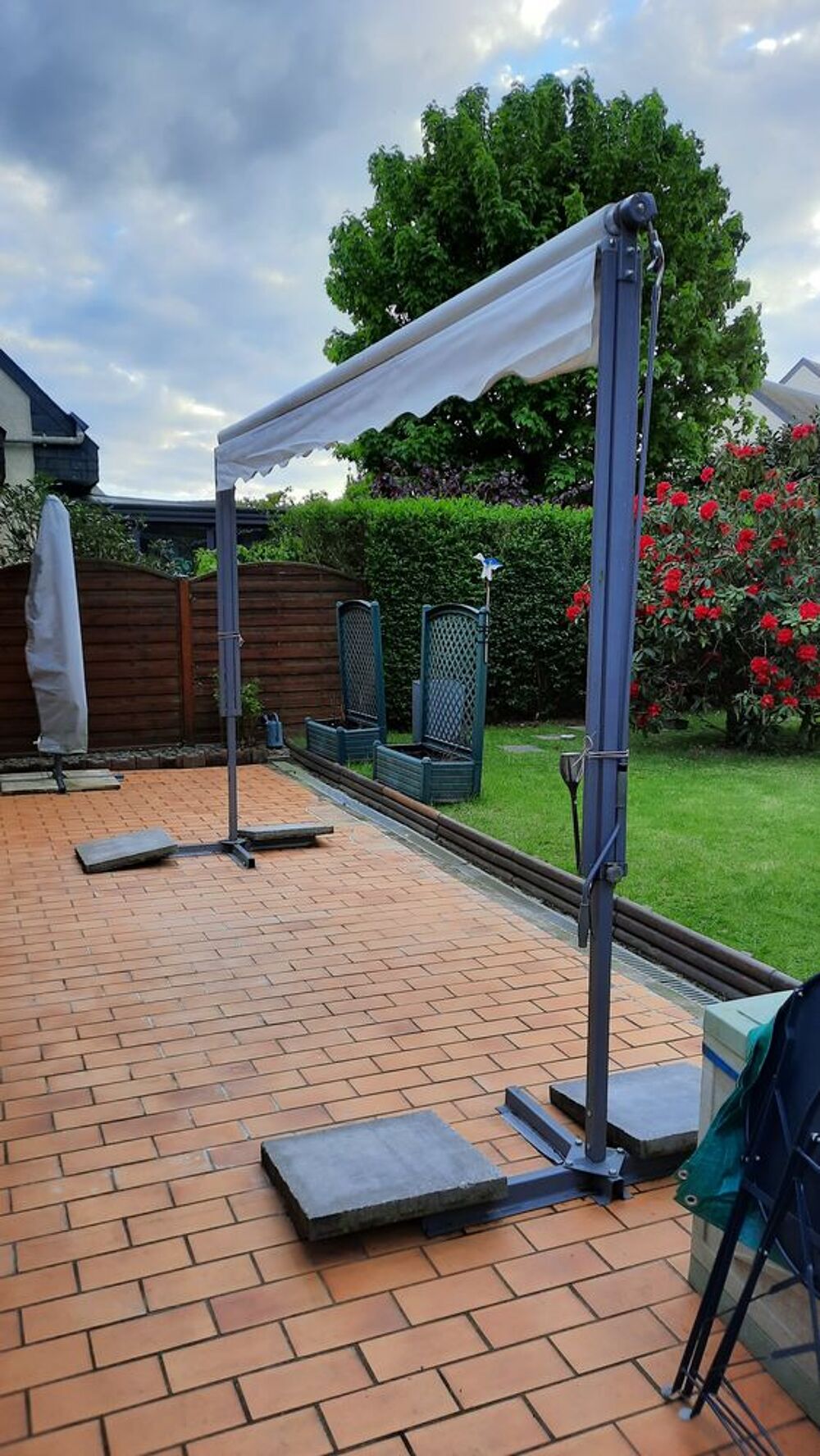 Store soleil . double cot&eacute;. pliable. Aluminium Jardin