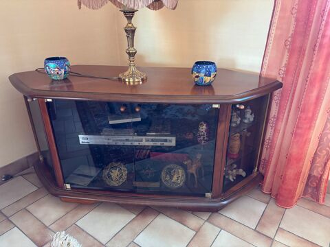 Meuble TV vintage en bois et verre fum ? style annes 80/90 80 Bonchamp-ls-Laval (53)