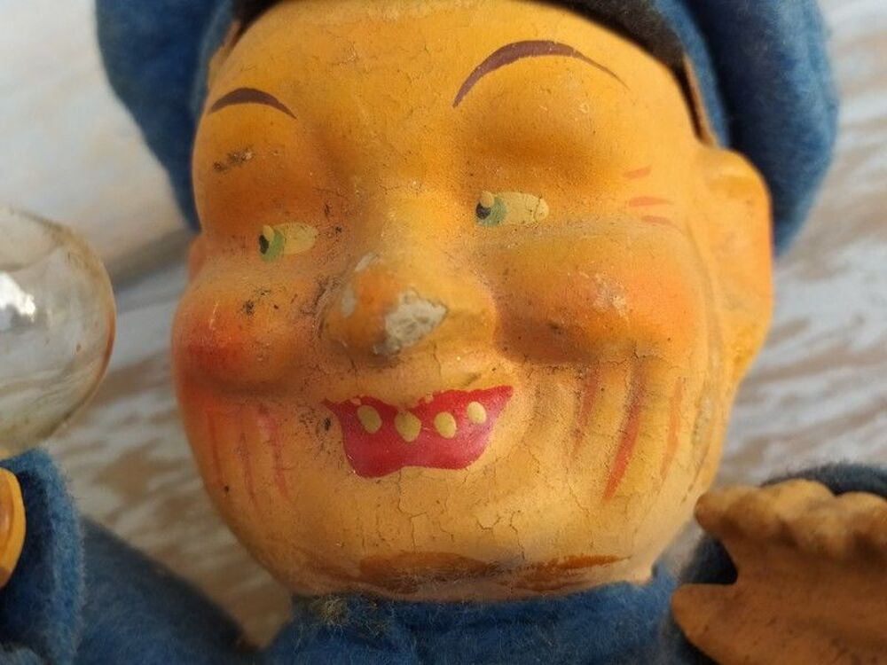 Ancien Marin Buveur Jouet Articul&eacute; Ressort Vintage 