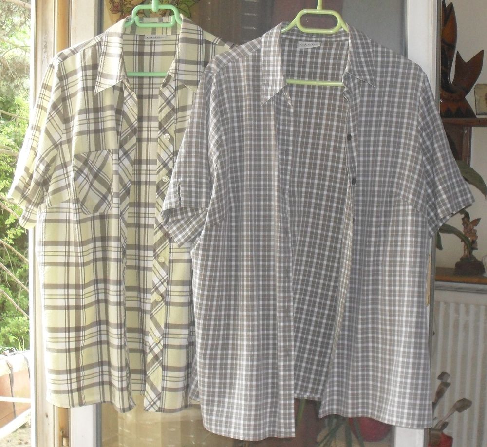 Lot de 2 chemisettes d'&eacute;t&eacute; imprim&eacute;es T48/50 Vêtements