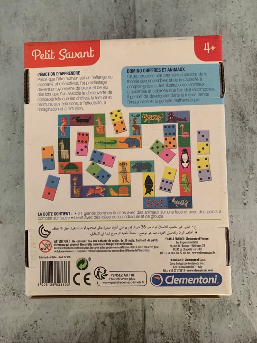 Jeu enfant Clementoni petit savant " Domino chif Livres et BD