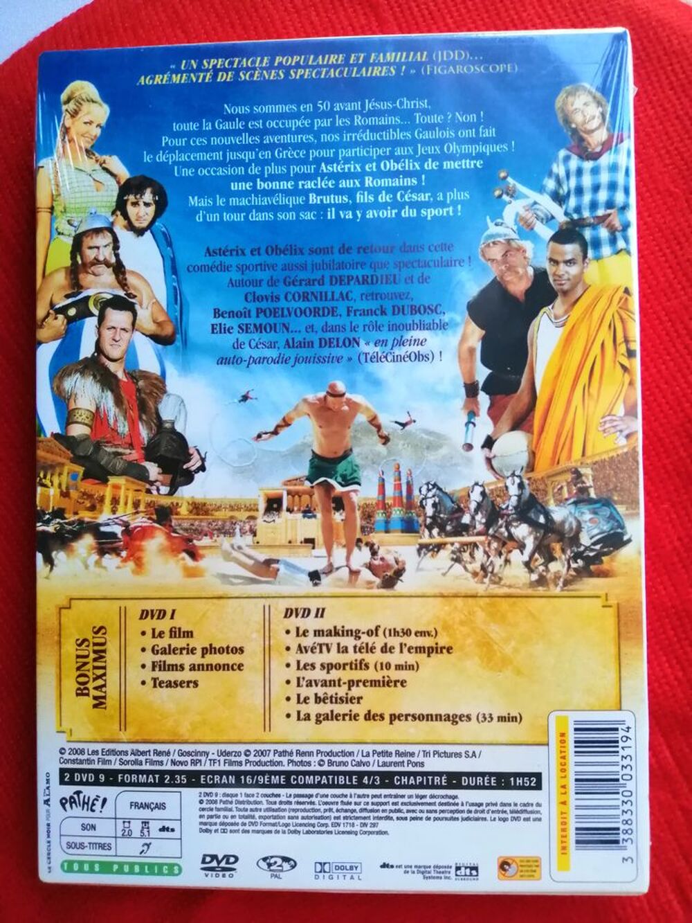 EDITION 2 DVD ASTERIX AUX JEUX OLYMPIQUES SOUS BLISTER DVD et blu-ray