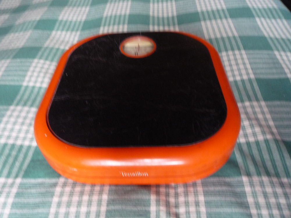 P&egrave;se personne vintage orange/Terraillon/balance (G) Bricolage