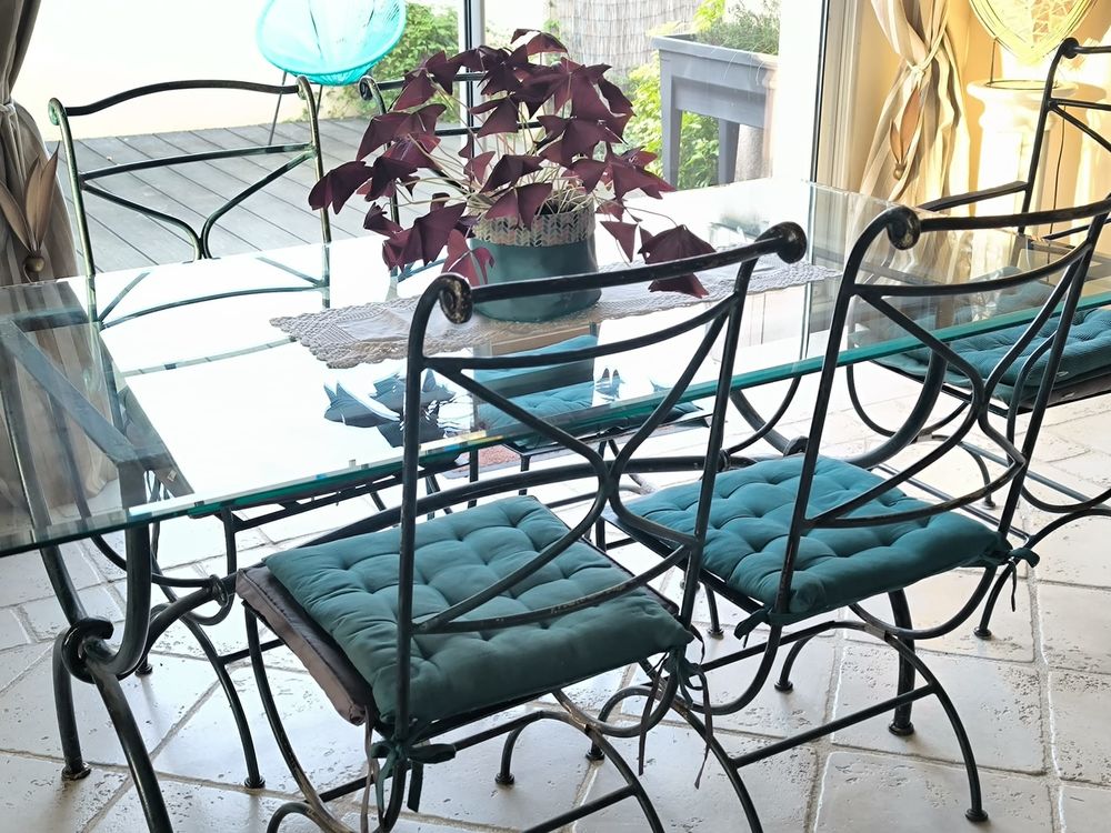 Table en fer forg&eacute; Meubles