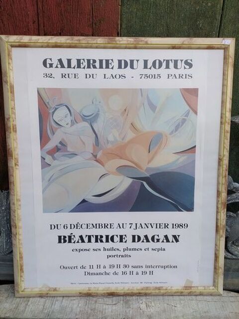 Affiche Exposition B�ATRICE DAGAN Galerie du Lotus 1989
70 Loches (37)