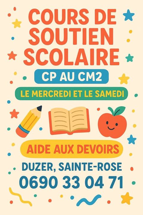 Apprendre ensemble 0 97115 Sainte-rose