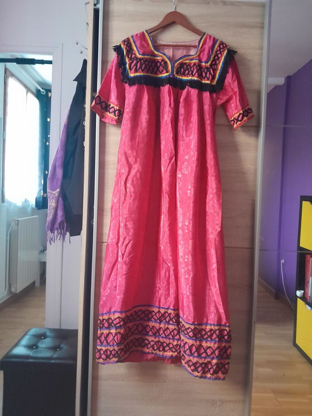 ROBE ORIENTALE KABYLE ROSE FUCHSIA Vêtements