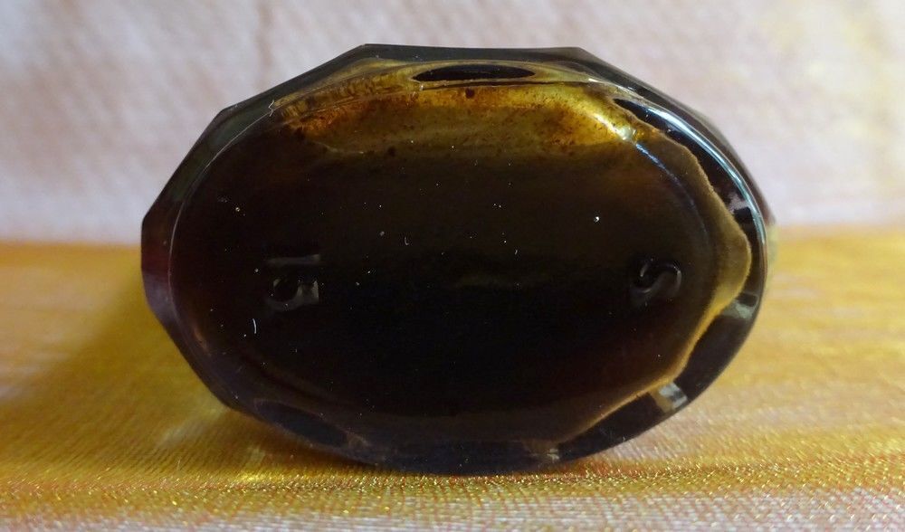 Flacon brillantine ROJA FLORE vague d'or 1959 