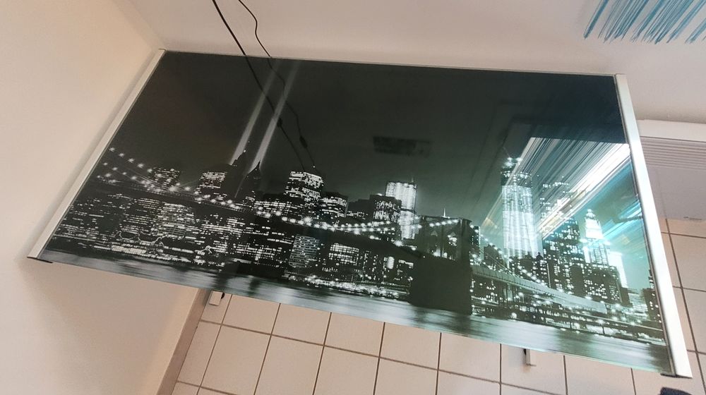 Bureau en verre tremp&eacute; Meubles