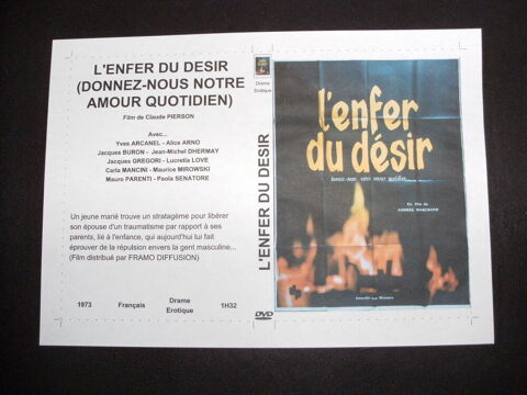 Très rare film érotique : L enfer du desir Saint-Médard-en-Jalles (33)