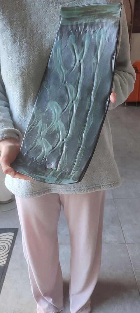 Grande coupe sign�e en gr�s d'atelier fran�ais ann�es 60-70 110 Clermont (60)