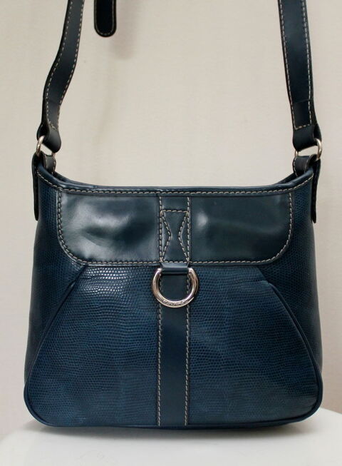 Sac cuir bleu bandoulière LANCEL 100 Issy-les-Moulineaux (92)