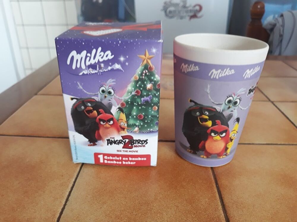Verre Milka Angry bird Marques publicitaire Nutella chocolat 