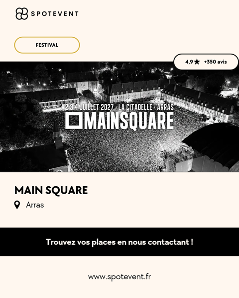 Main Square - pass / tickets 190 Paris 18 (75)