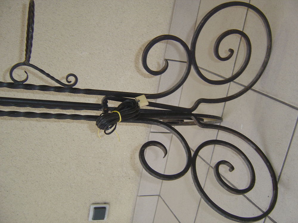 lampadaire fer forg&eacute; Bricolage