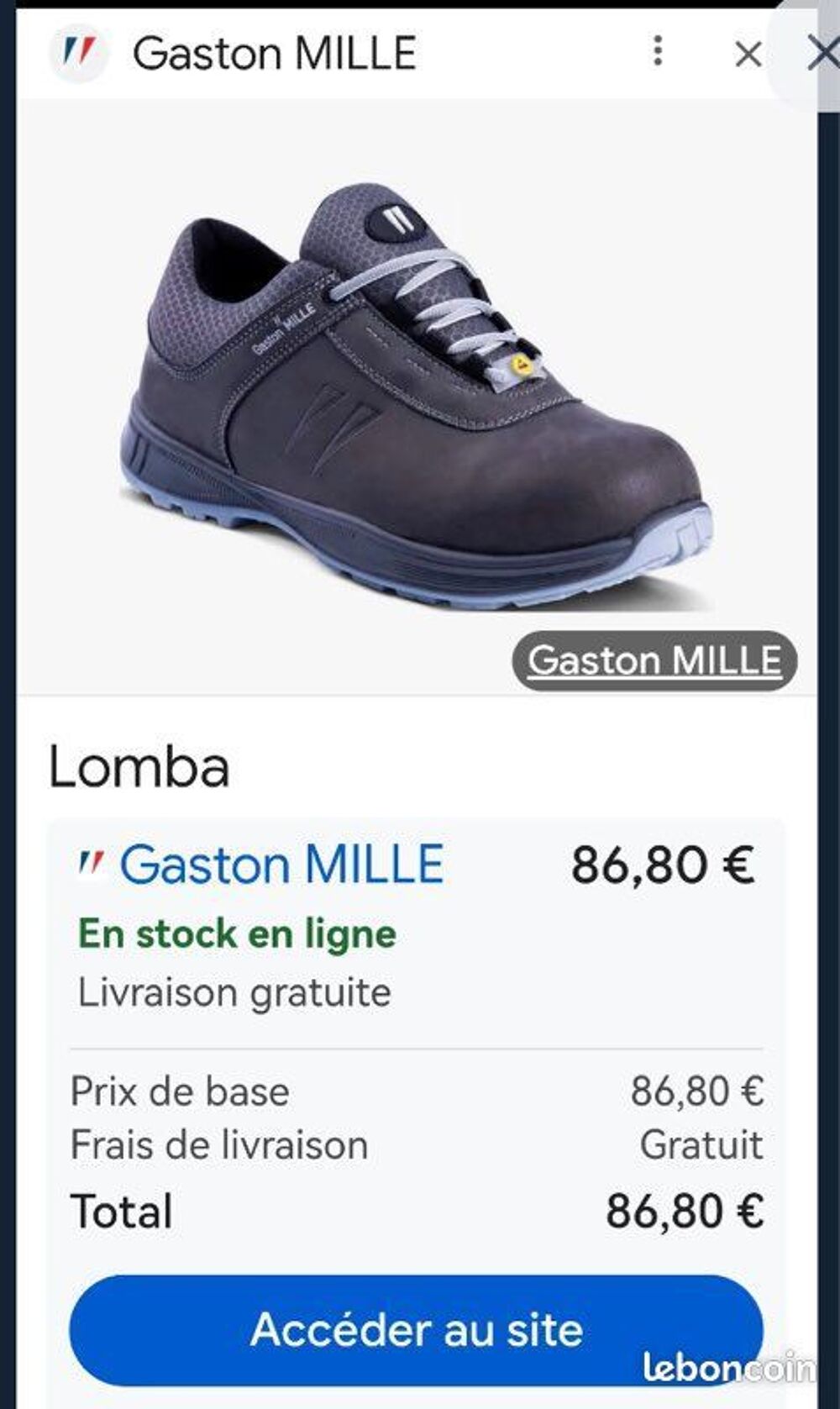 Pointure 47 - Chaussures basses de s&eacute;curit&eacute; - Made in France Chaussures