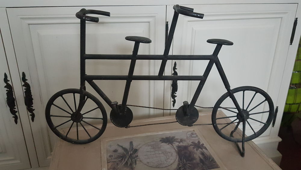 v&eacute;lo d&eacute;coratif tandem fer forg&eacute; Maisons du monde Décoration